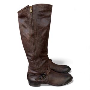 Alberto Fermani Brown Leather Riding Boots SIZE EU 38